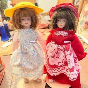 2 Victorian Style Dolls